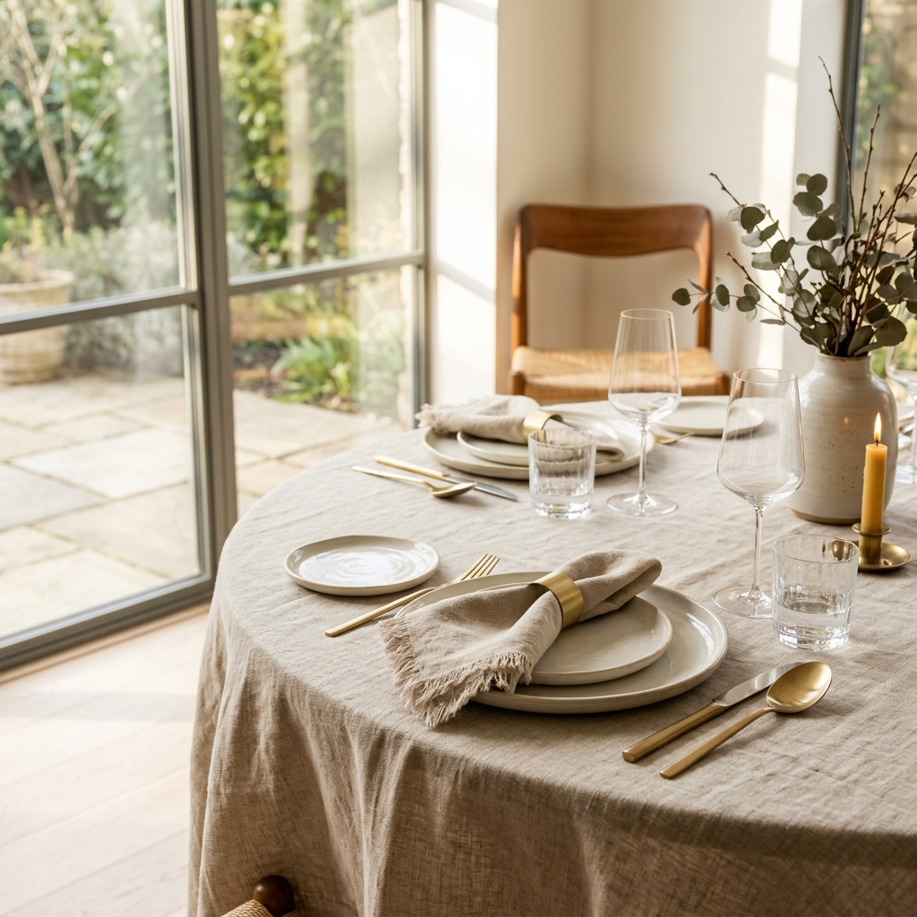 Fringed Linen Napkin Set