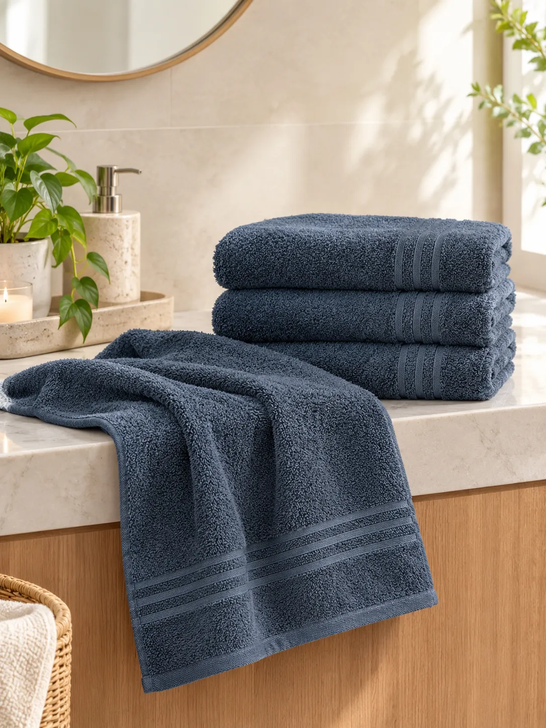 Terry Hand Towel - #34465E