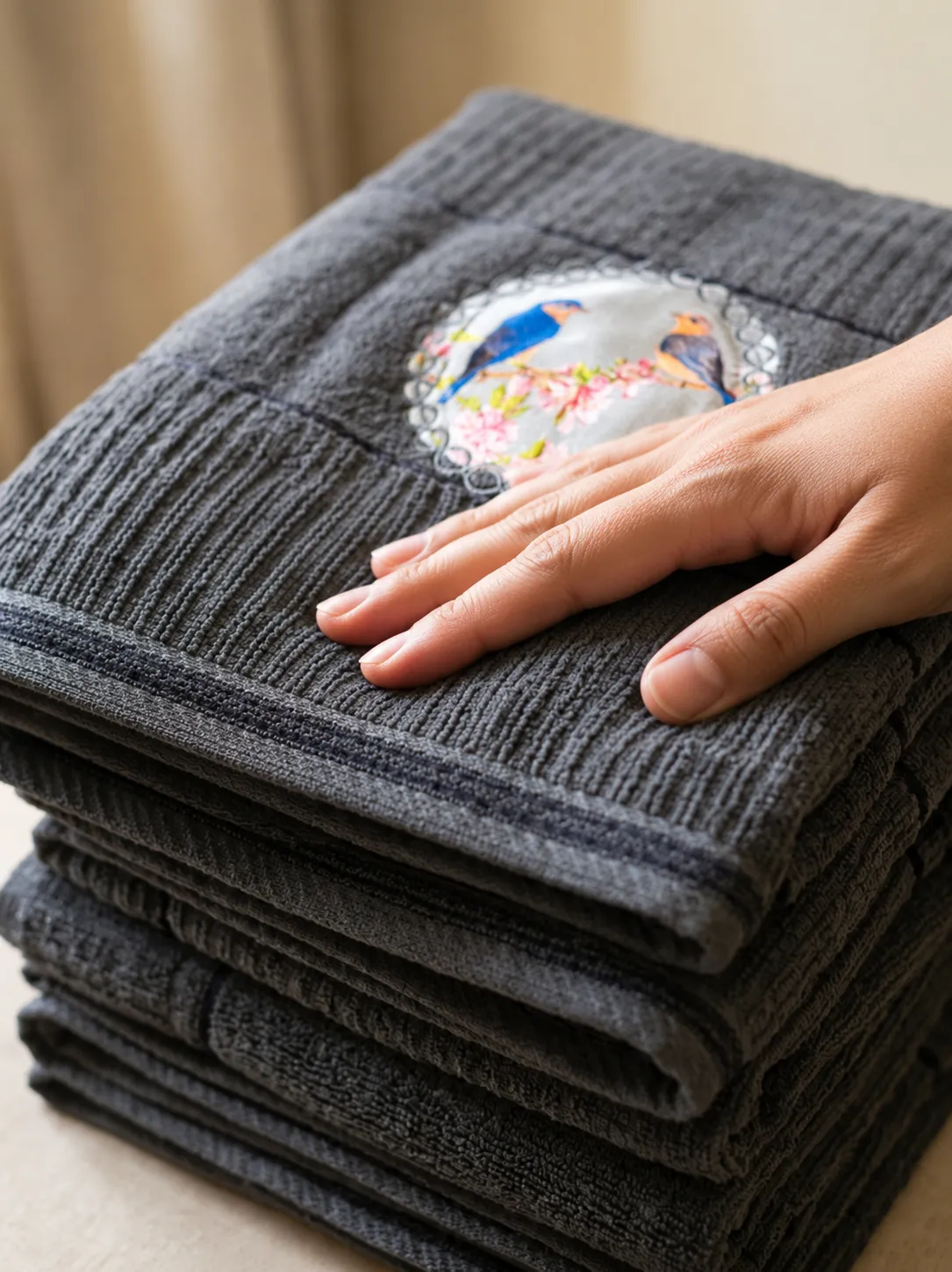 Heritage Bird Terry Bath Towel - Thumbnail 2