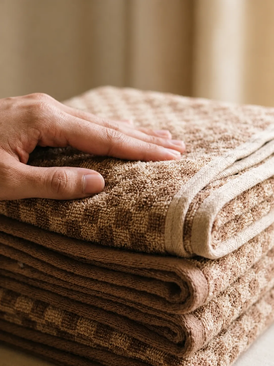 Heritage Checkered Terry Towel - Thumbnail 2